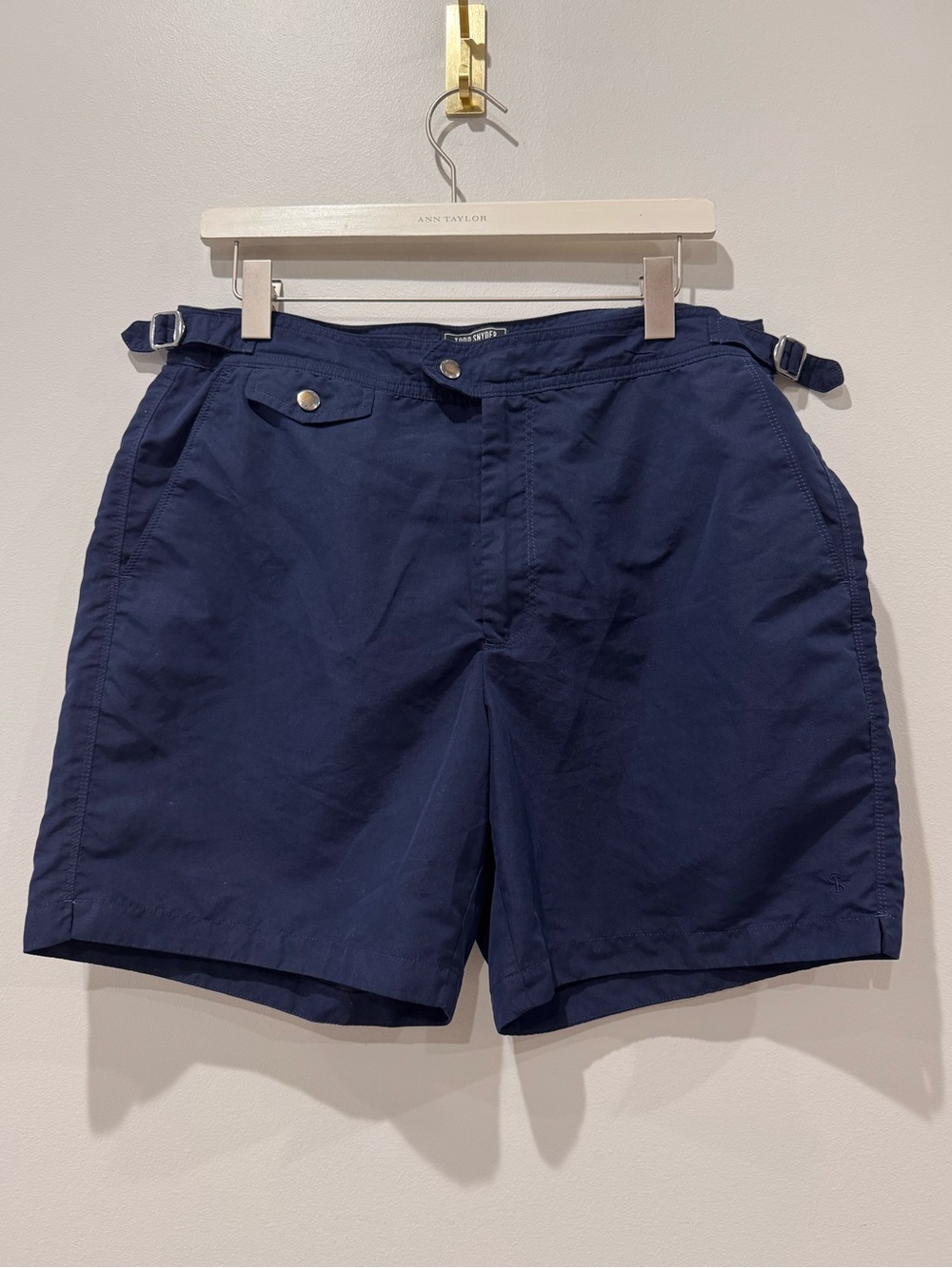 Todd Snyder Size 34 Riviera 7 inch Swim Shorts Navy Resort